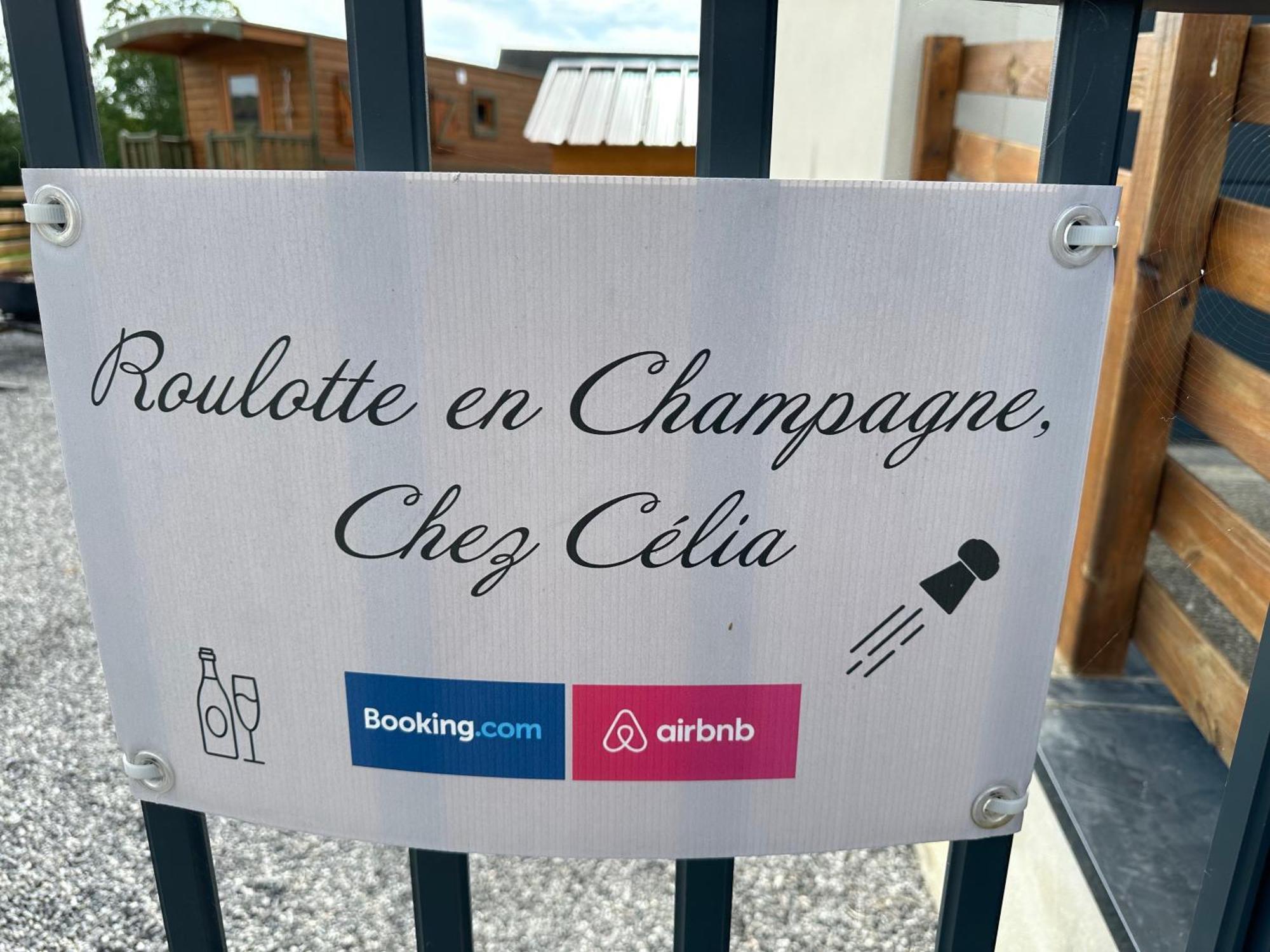Вилла Chez Celia, Roulotte En Champagne Fleury-la-Riviere Экстерьер фото